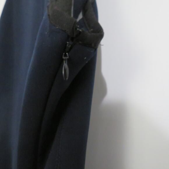 Alexander Wang Womens Sz M Navy Blue Neoprene Scuba Pleated Dress Mini Dress - Picture 5 of 6